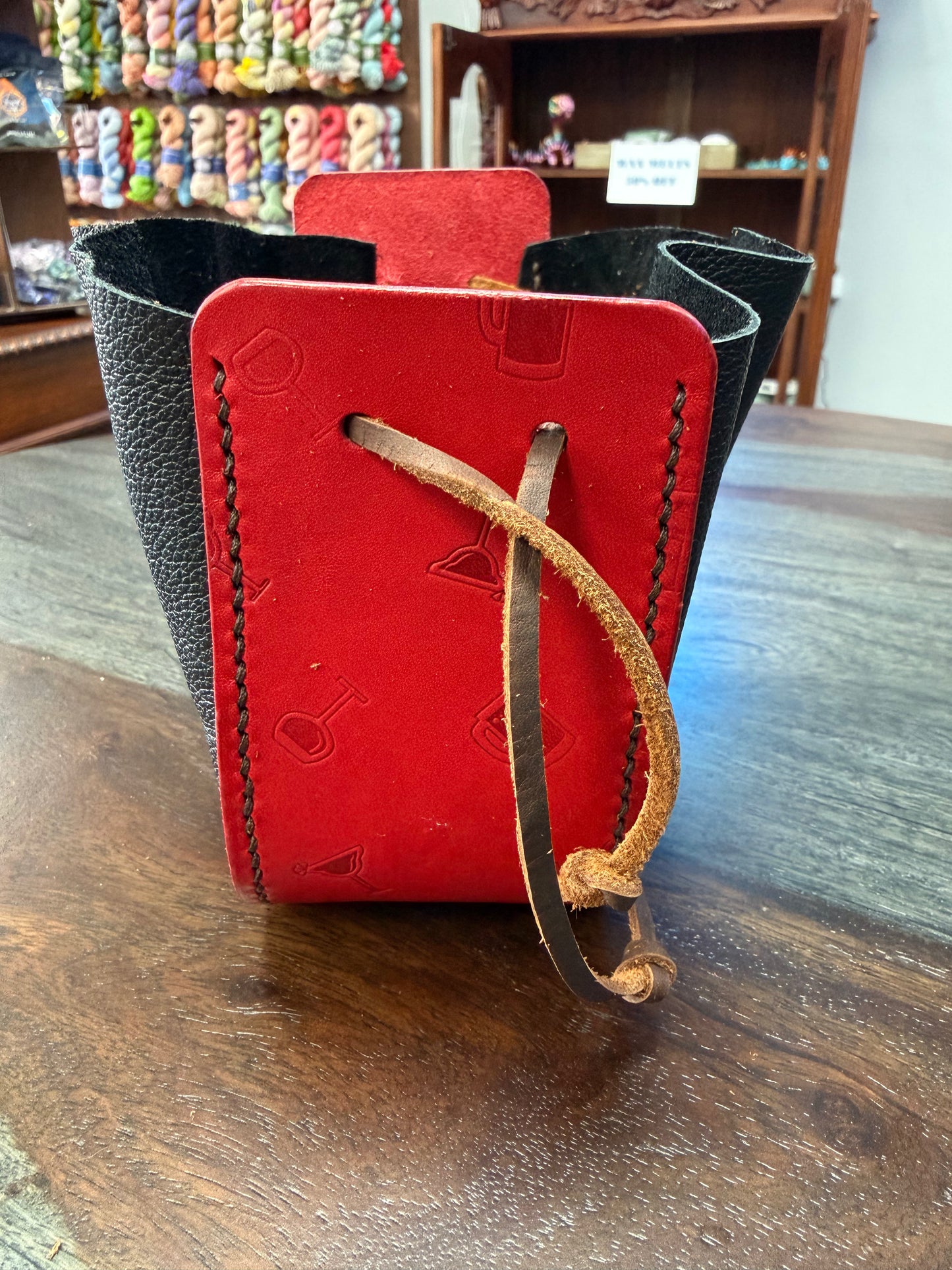 Leather Dice Bag - The Tavern