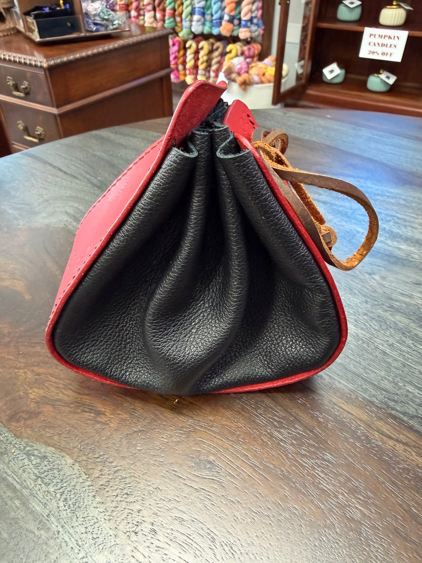 Leather Dice Bag - The Cutesy Druid