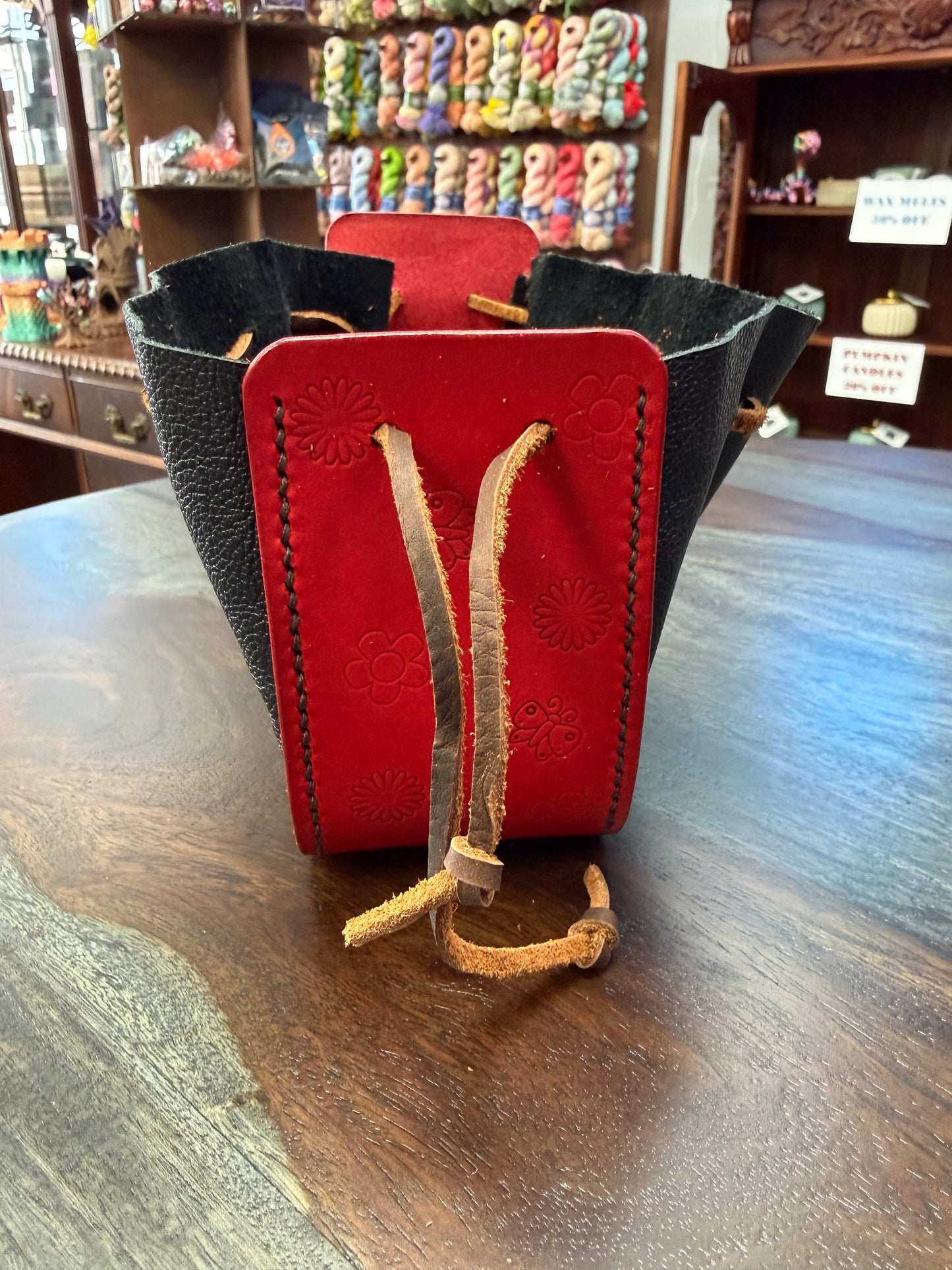 Leather Dice Bag - The Cutesy Druid
