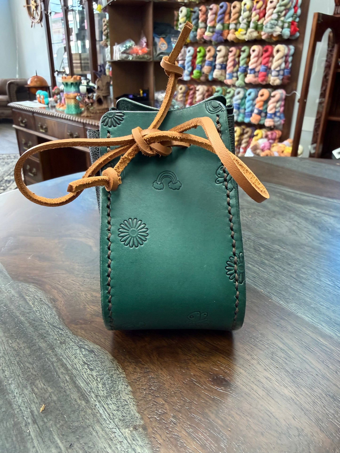 Leather Dice Bag - The Cutesy Druid