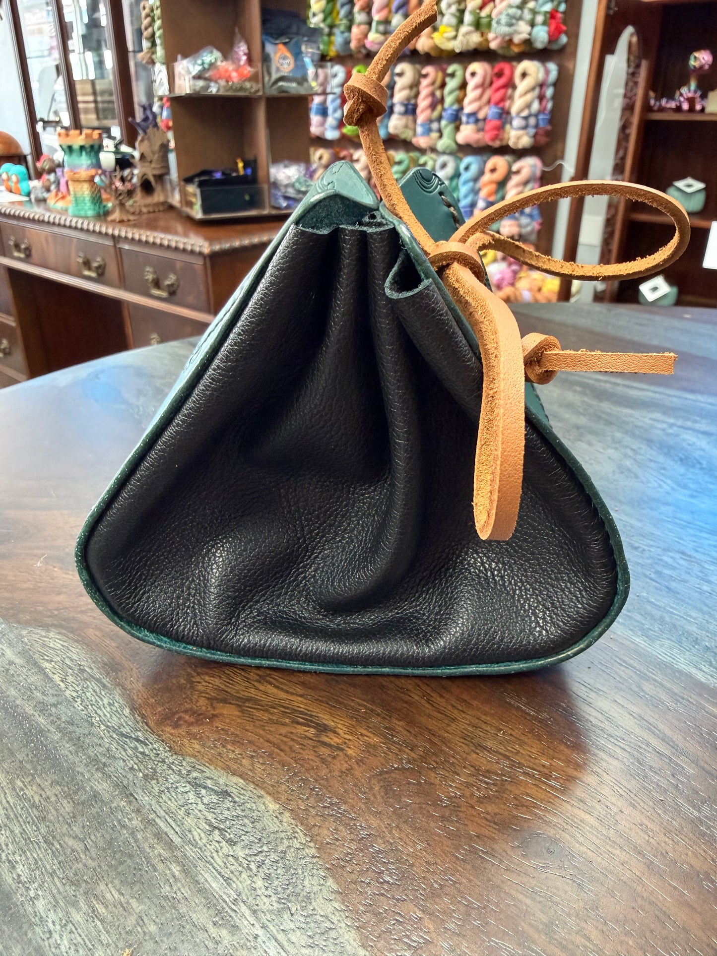 Leather Dice Bag - The Cutesy Druid
