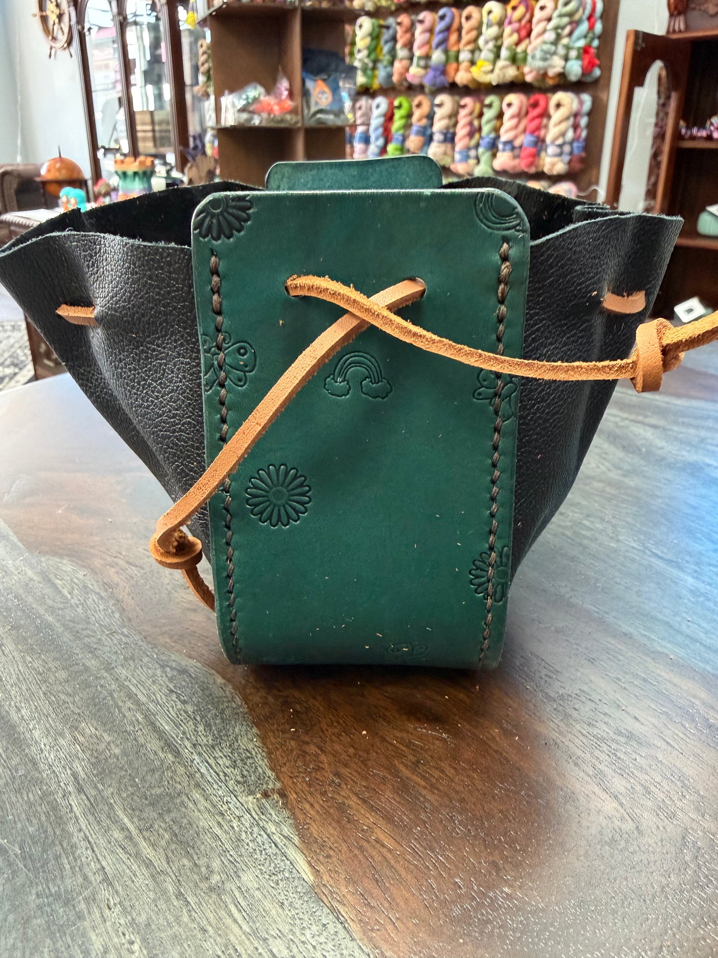 Leather Dice Bag - The Cutesy Druid