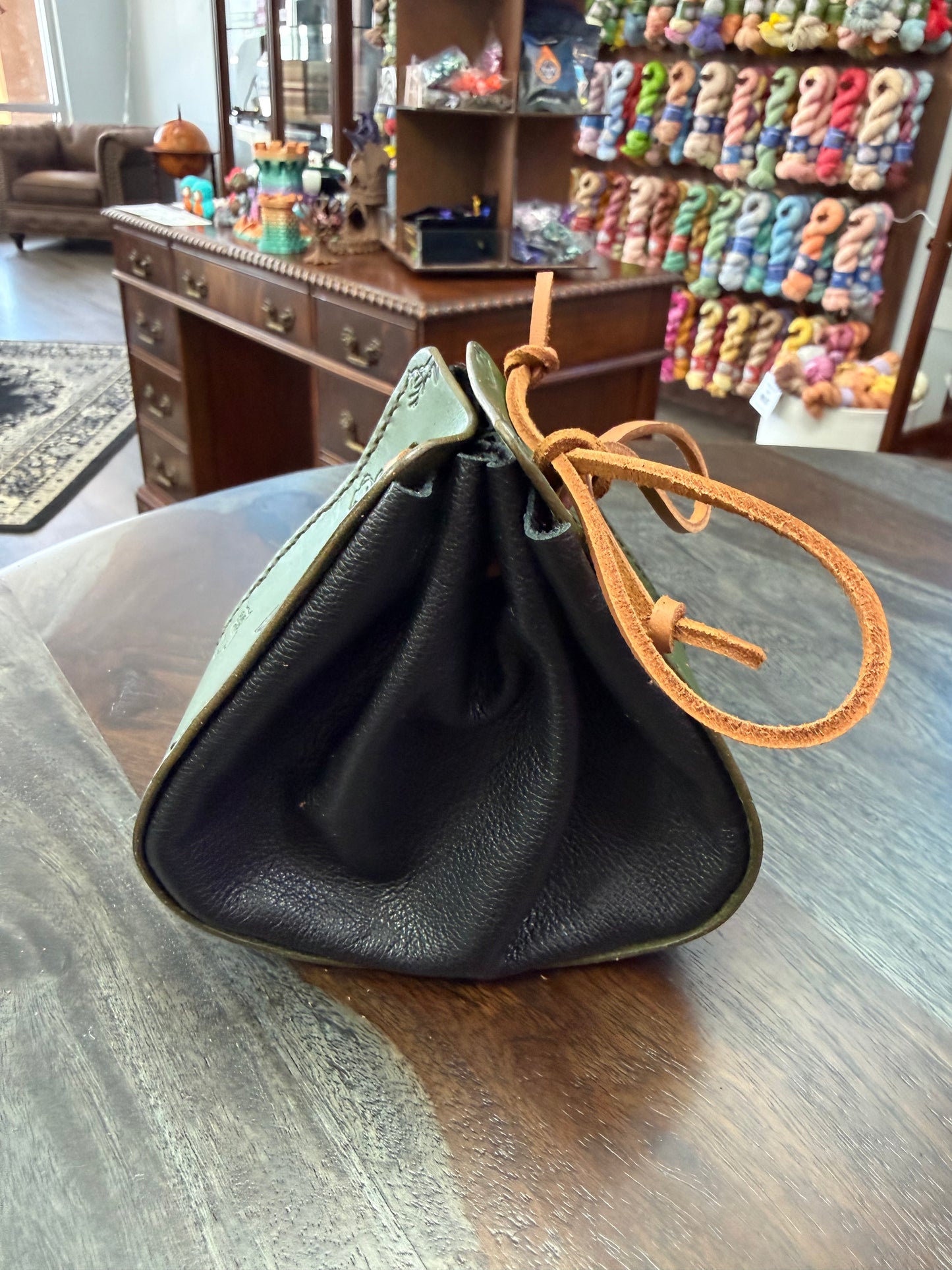 Leather Dice Bag - The Druid