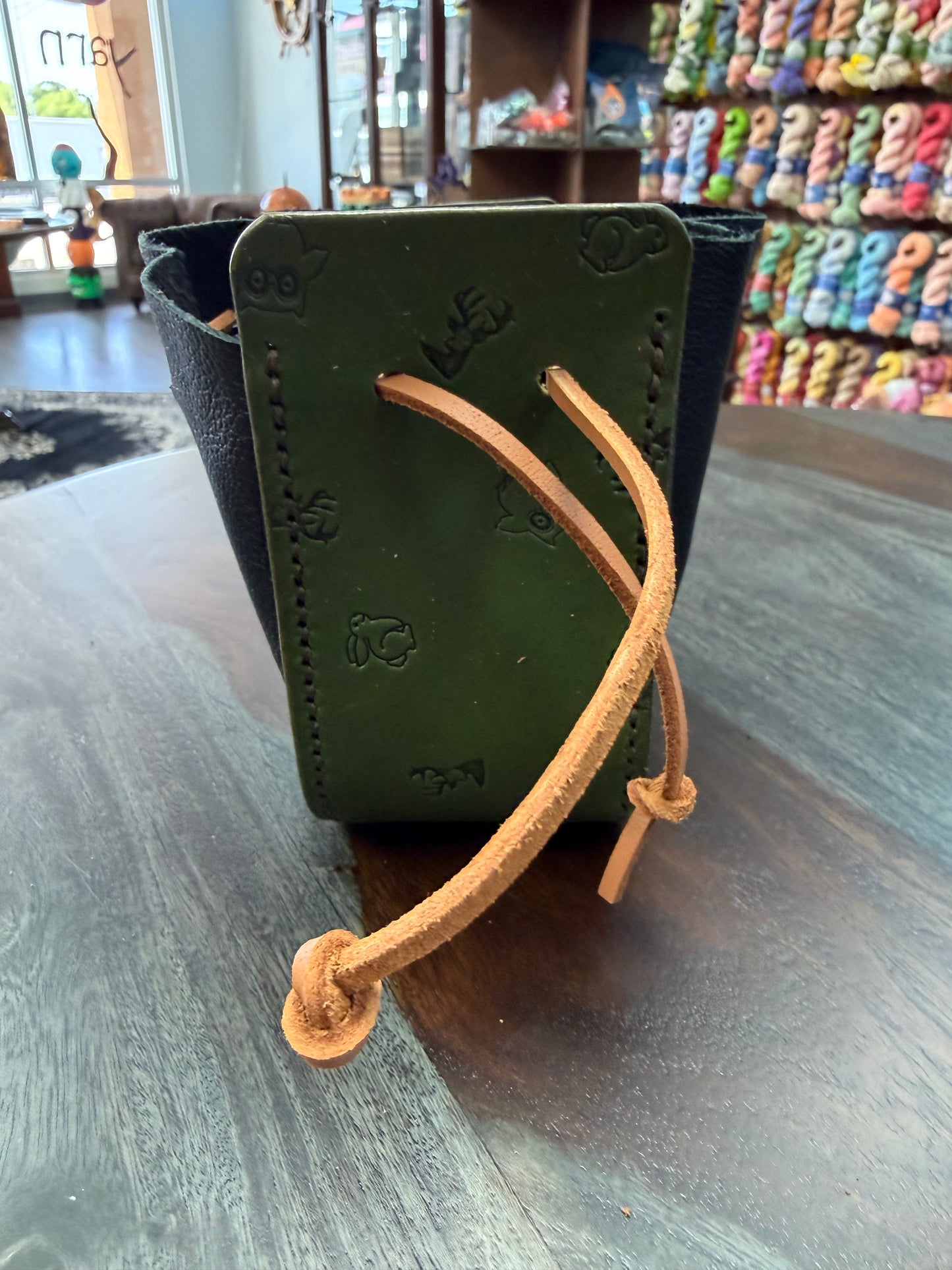 Leather Dice Bag - The Druid