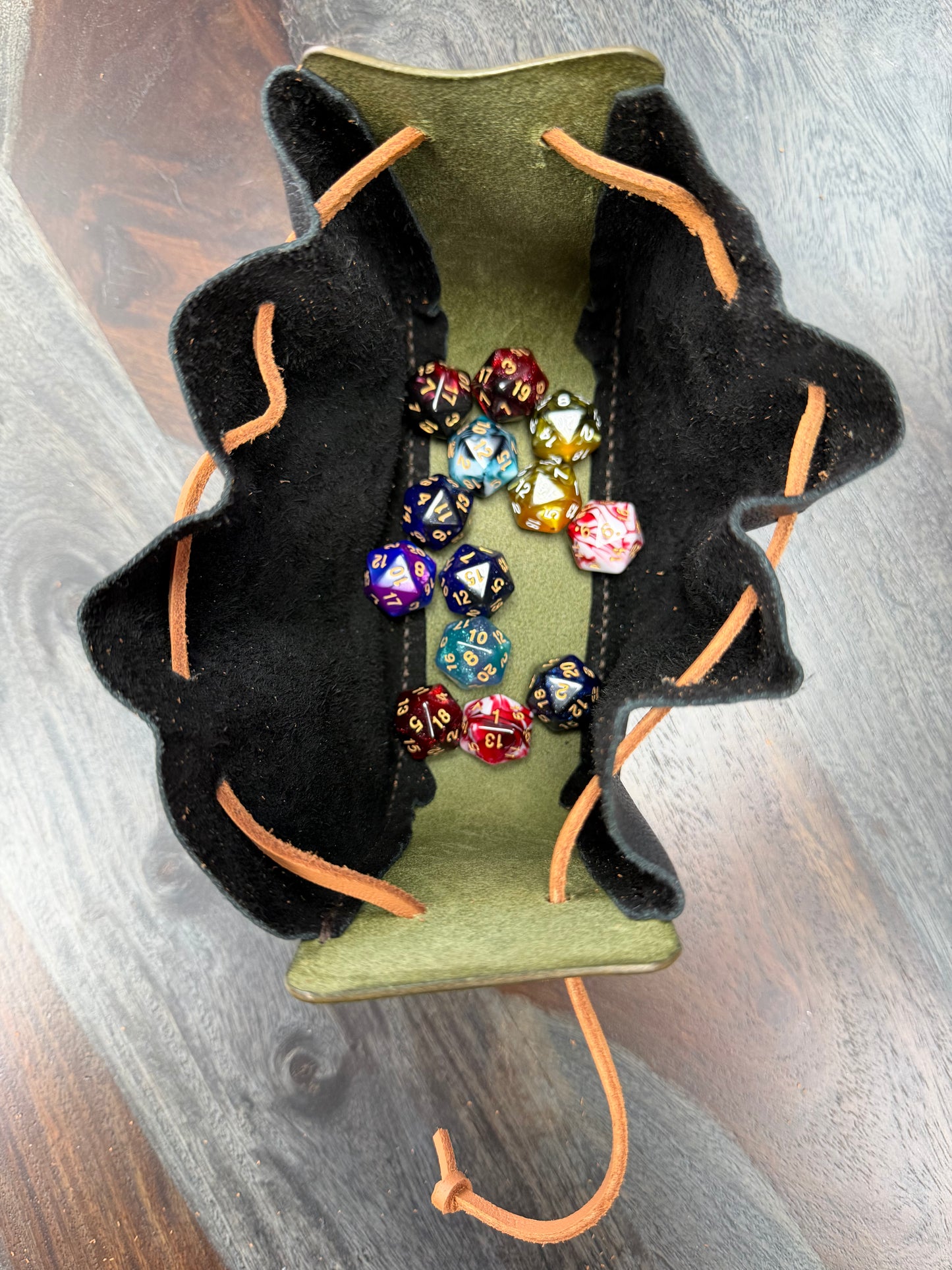 Leather Dice Bag - The Druid