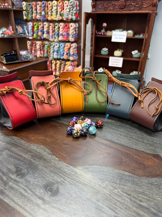 Leather Dice Bag - Bag of Holding