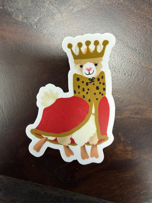 Sticker: Spooky Zoo Llama King