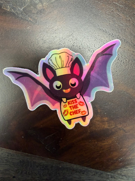 Sticker: Spooky Zoo Bat Chef