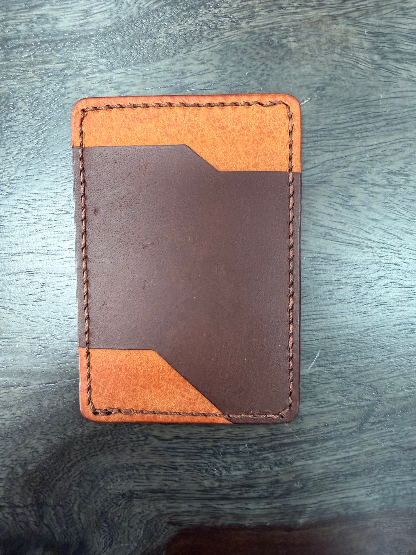 Leather Cardholder: 2-Sides Style