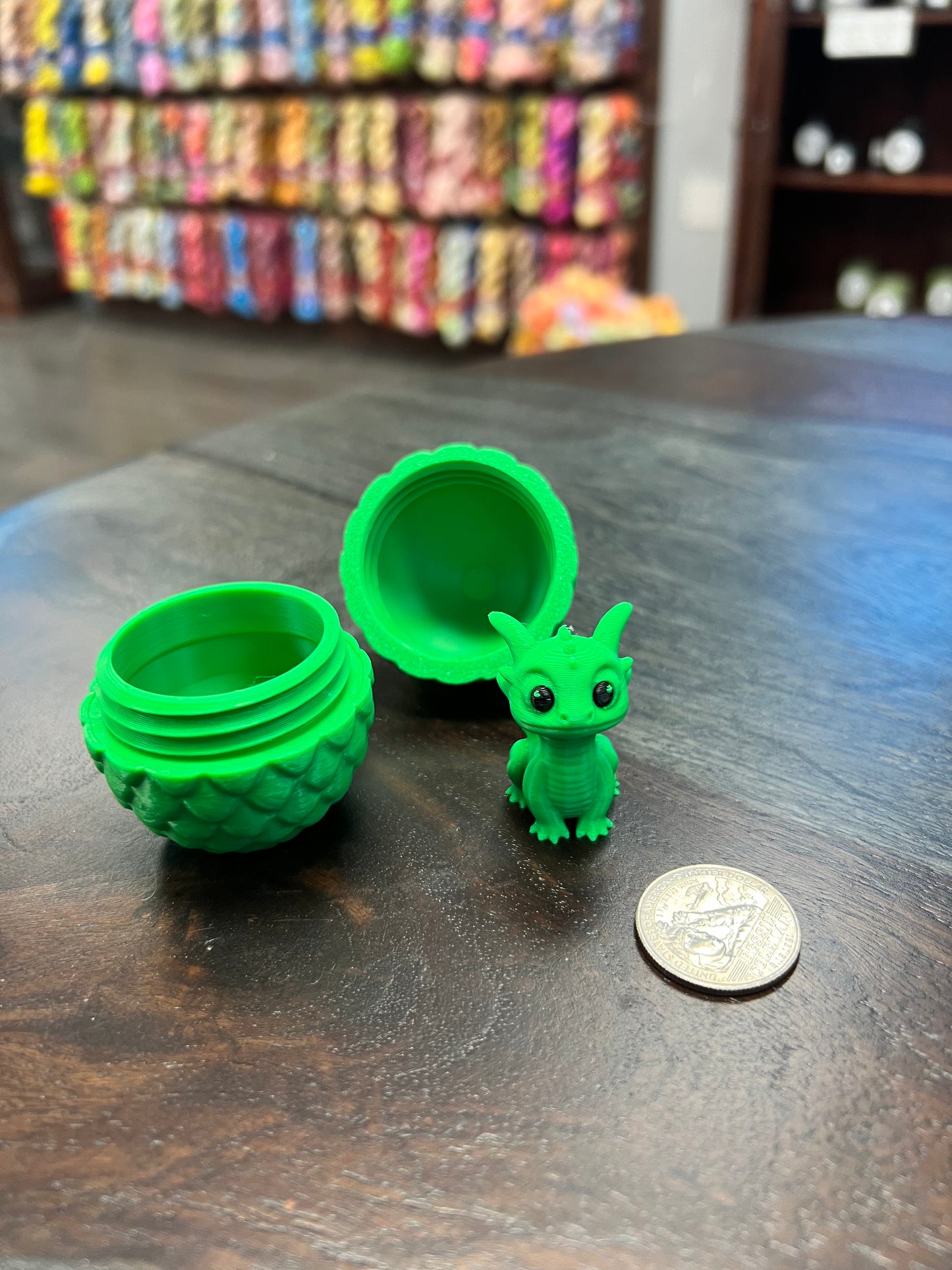 3-D Printed Dragon Hatchling with Dragon Egg