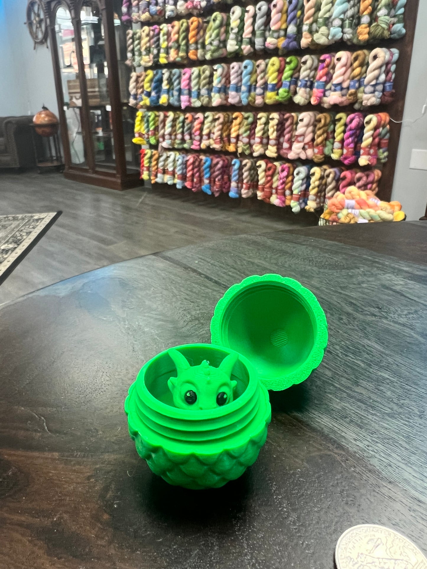 3-D Printed Dragon Hatchling with Dragon Egg