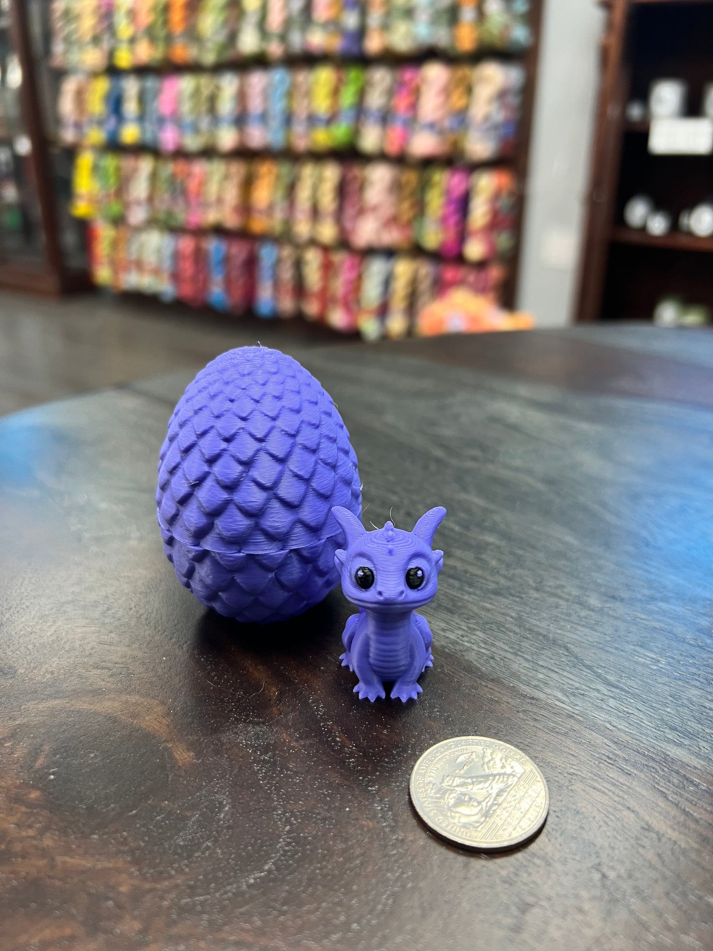 3-D Printed Dragon Hatchling with Dragon Egg