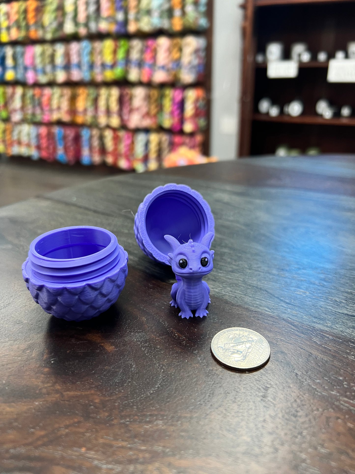 3-D Printed Dragon Hatchling with Dragon Egg