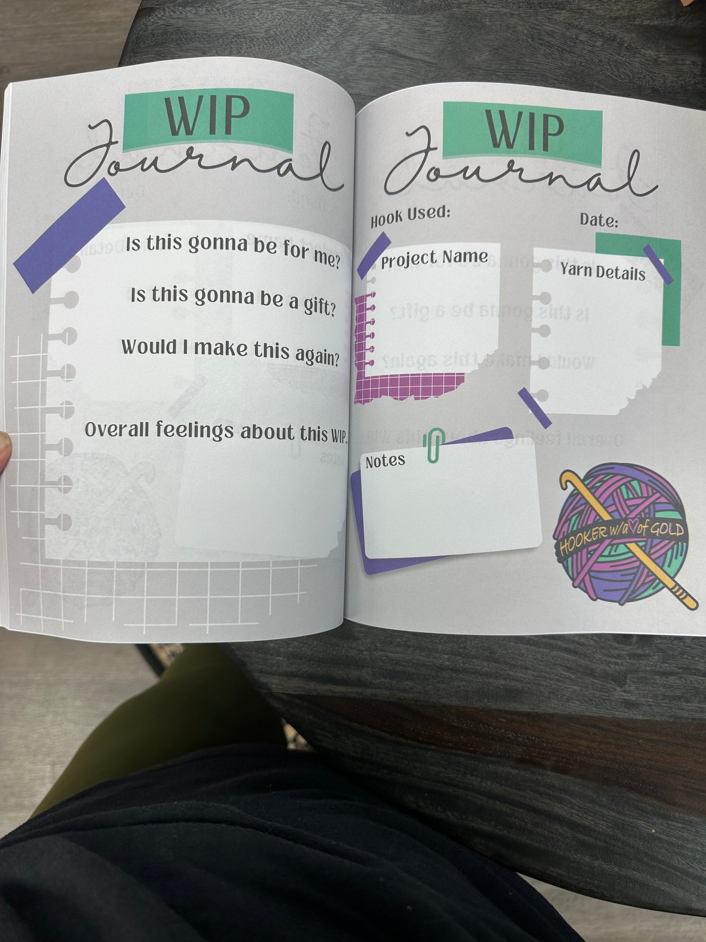 Hooker With A Heart Of Gold Crochet WIP Journal