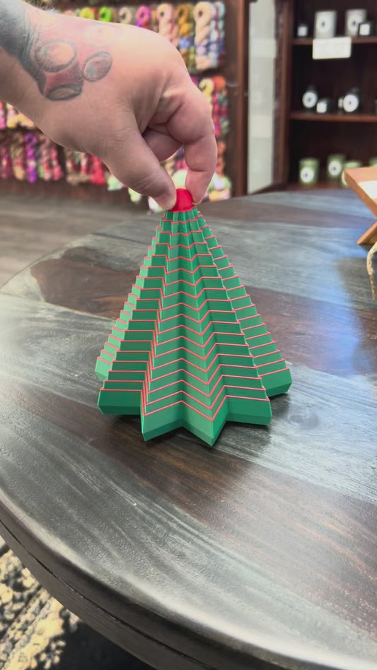3-D Printed Collapsing Christmas Tree